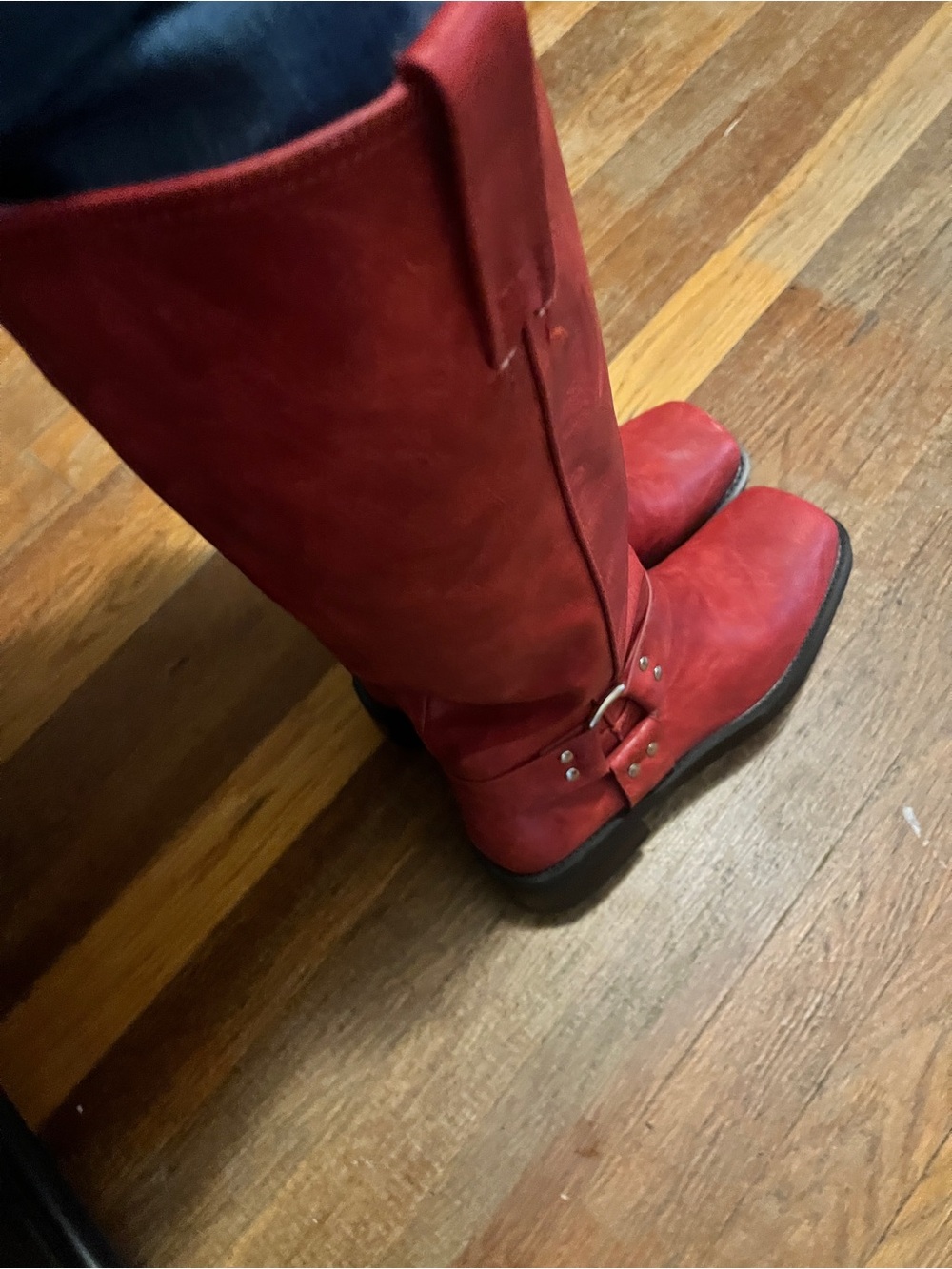 Red Harness Riding Boots Size 8.5 - Picture 5 of 10
